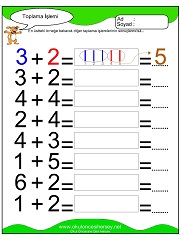 Toplama işlemi yaprak test